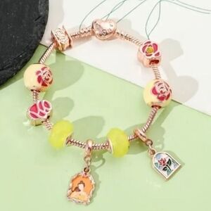 Disney Inspired Beauty and the Beast "Enchanted Tale" Charm Bracelet